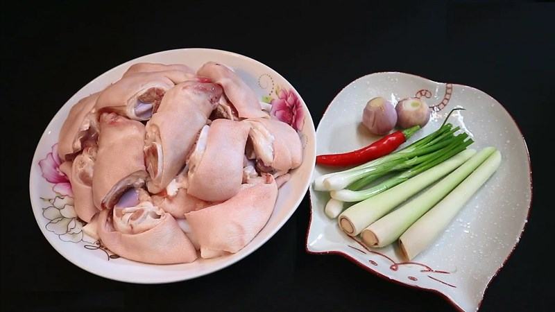 cách làm chân giò kho sả