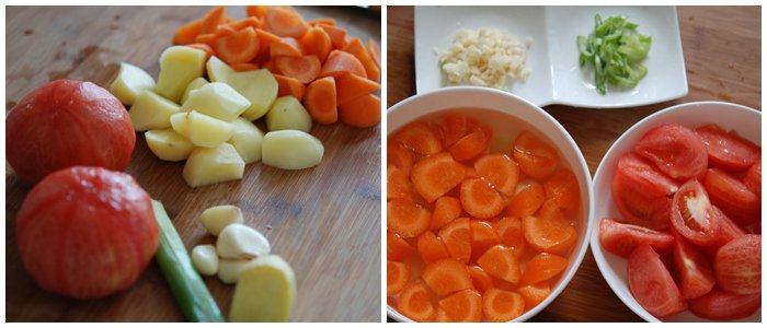 cách làm gân bò cà rốt khoai tây 6