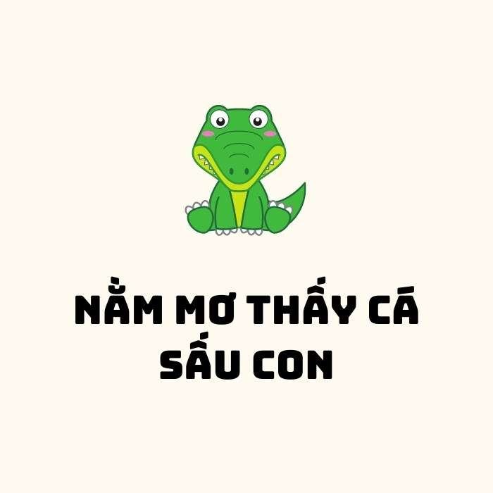 Nằm mơ thấy cá sấu con