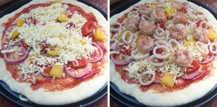 Cách làm pizza hải sản 6