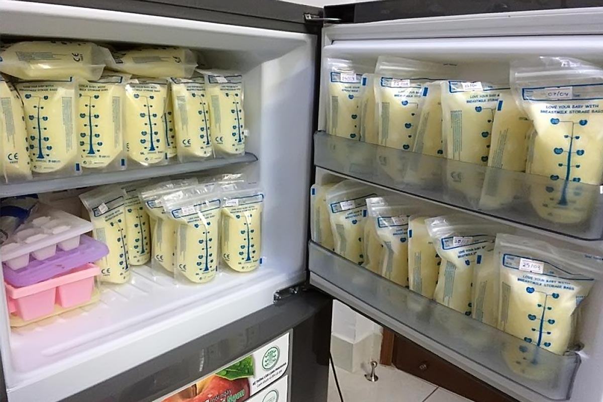 Có gì sai khi bảo quản sữa mẹ trong tủ lạnh 1