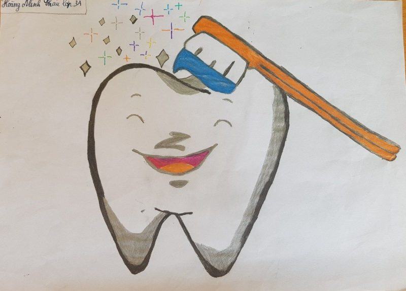Trường nha khoa sơn răng khỏe và trẻ em hạnh phúc