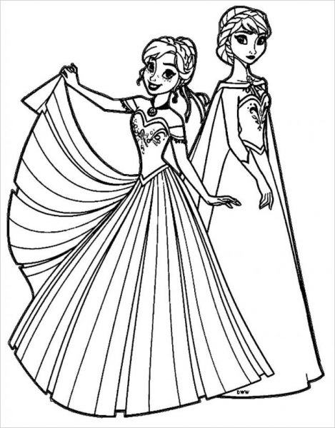 Hình ảnh công chúa Elsa mặc váy xinh