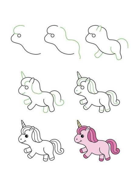 Cách vẽ con ngựa Pony dễ thương đơn giản