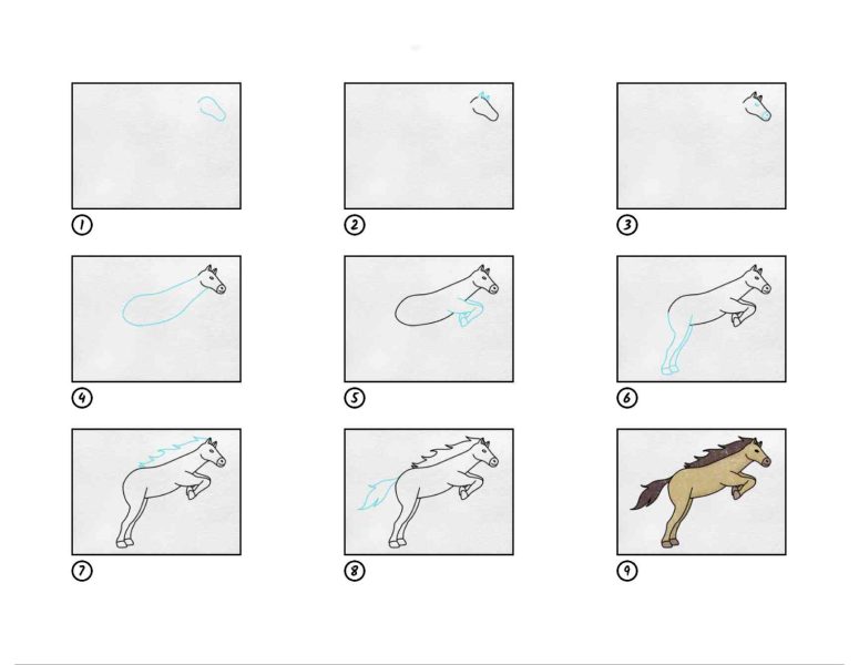 How to Draw a Horse Jumping