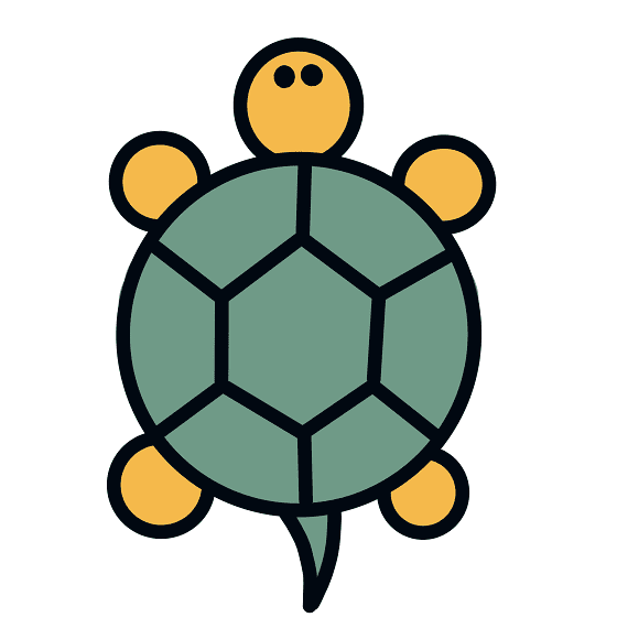cách vẽ con rùa đơn giản, dễ vẽ nhất