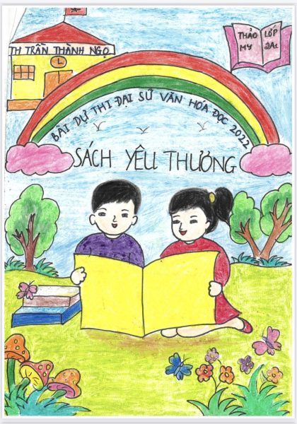 Vẽ tranh lan tỏa tình yêu đọc sách trong cuộc thi Đại Sứ văn hóa đọc