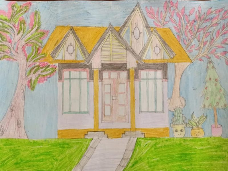 Vẽ ngôi nhà thông minh lớp 6