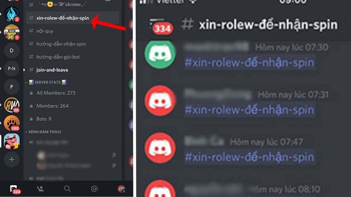 Nhận Coin Master spin qua Discord