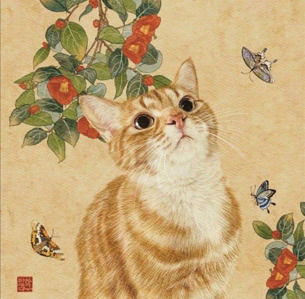 hình ảnh avatar mèo tết nhìn yêu