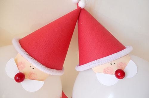 cách làm mũ ông già noel bằng giấy đơn giản cho bé