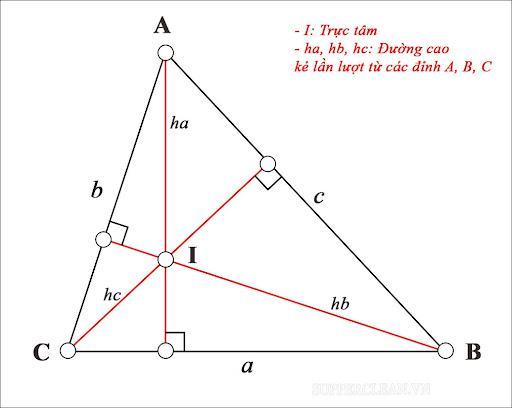 Đường cao là gì? Công thức tính đường cao trong tam giác