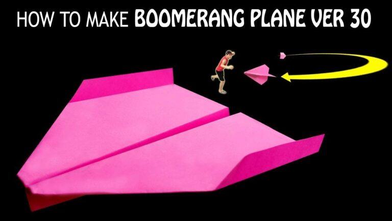 3 cách gấp máy bay boomerang đơn giản bay cao mới nhất