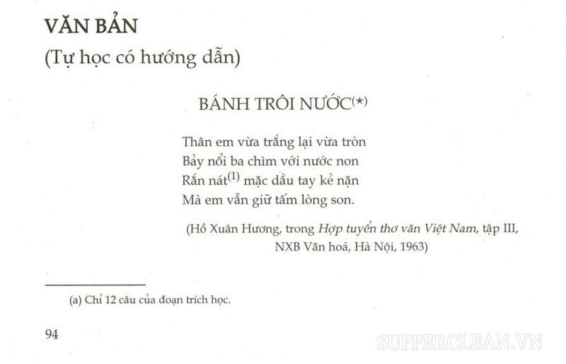 Nội dung của bánh trôi