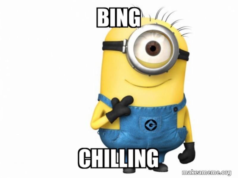 meme Bing Chilling 