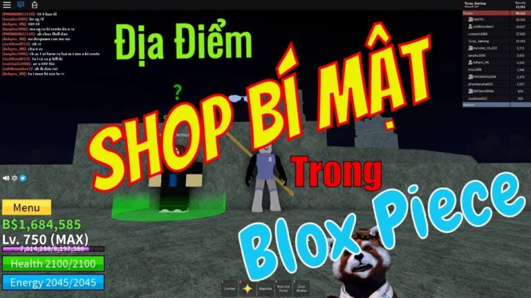 Các Shop Bí Mật Ở Sea 4 3 2 1 trong Blox Fruit đầy đủ nhất 2024