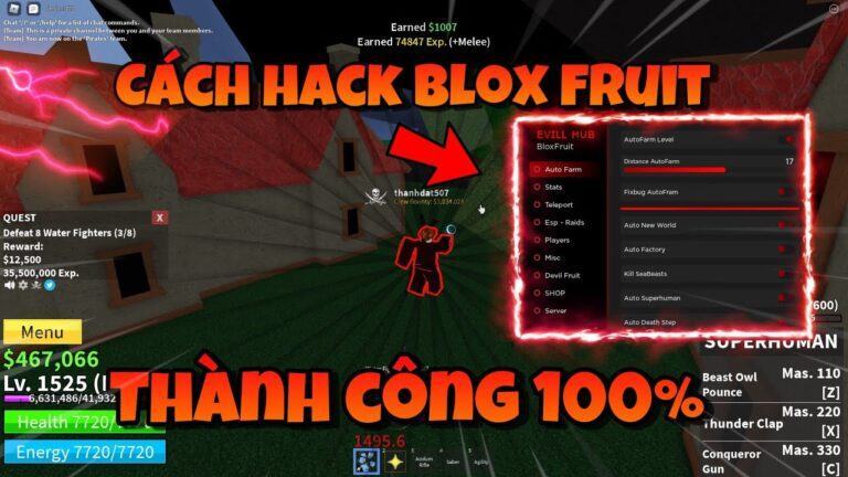 Cách Hack Blox Fruit thành công 100% Trên Điện Thoại, Máy Tính 2023