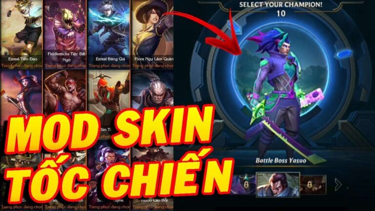 Cách Mod Skin Tốc Chiến mới nhất 2023 Link và hướng dẫn cài đặt chi tiết