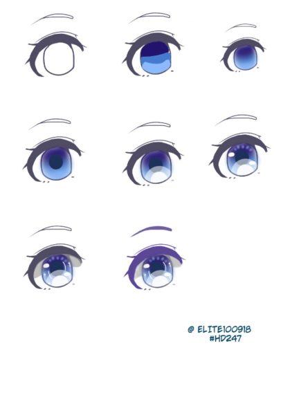 Hướng dẫn cách vẽ mắt anime đẹp cho người mới bắt đầu họa sĩ