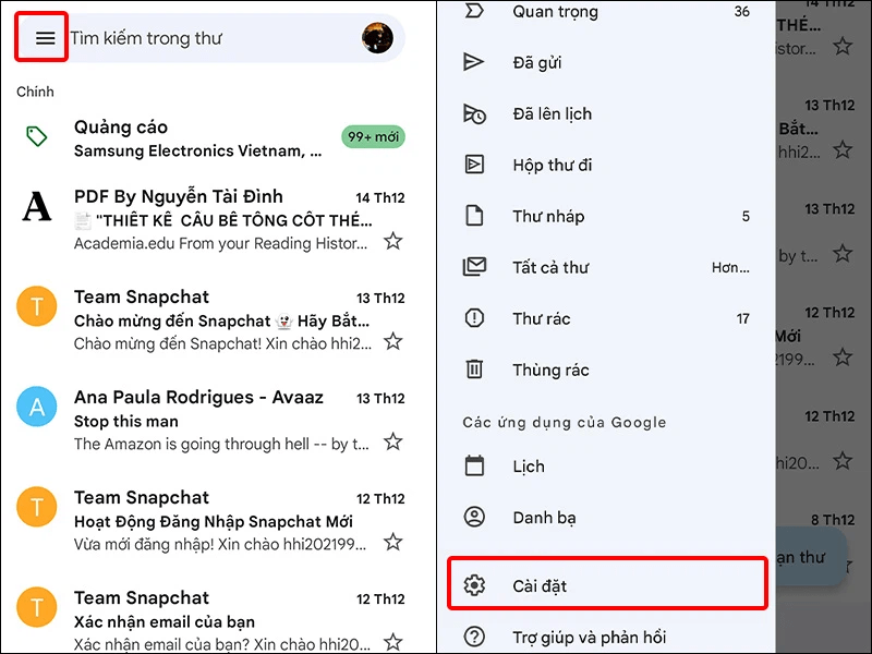 Cách đổi tên Gmail trên điện thoại Samsung, iPhone