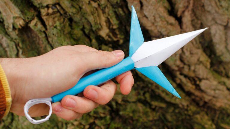 Cách gấp kunai [cách gấp kunai minato] bằng giấy chuẩn Naruto Nhật Bản