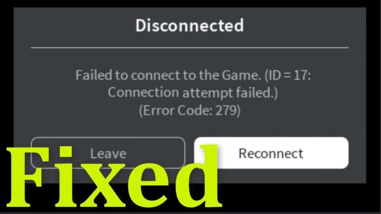 Cách khắc phục Roblox Error Code 279 và Error Code 529