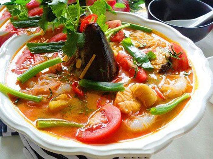 cách làm canh chua đầu cá hồi 1