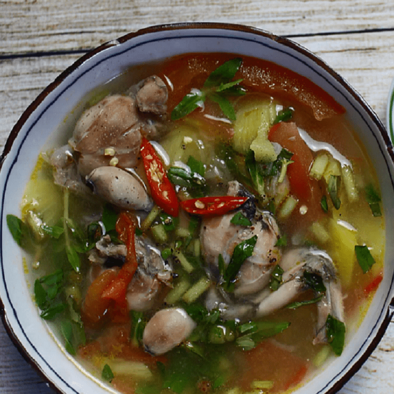 Ếch nấu canh chua