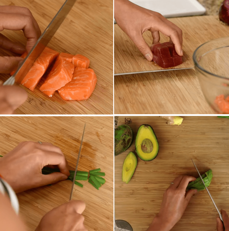cách làm salad cá hồi