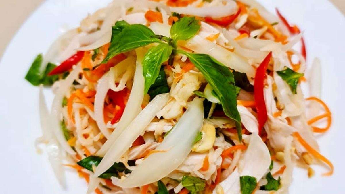 cách làm salad hành tây 1