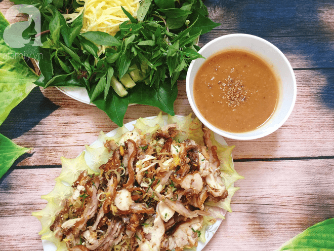 salad thịt thỏ trong nước