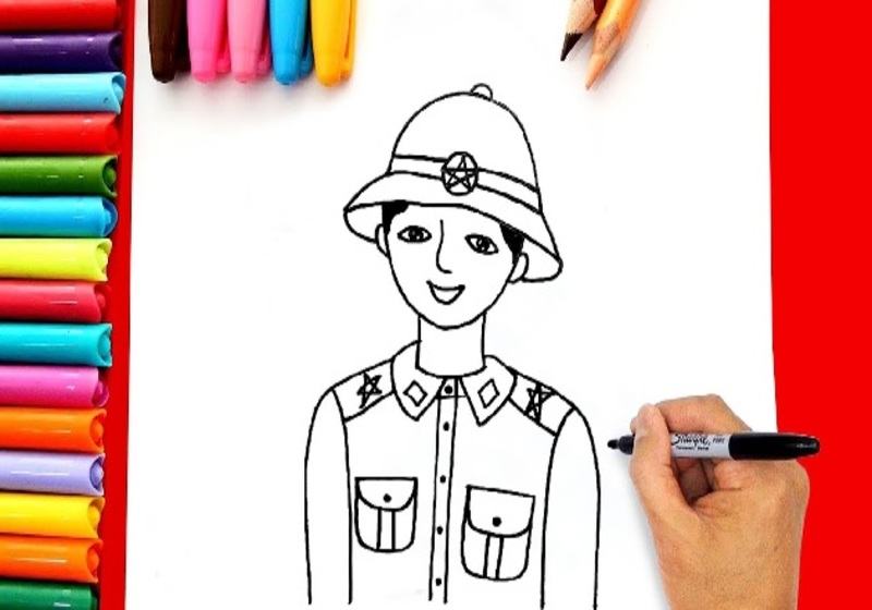 Làm thế nào để vẽ một người lính để giúp đỡ mọi người