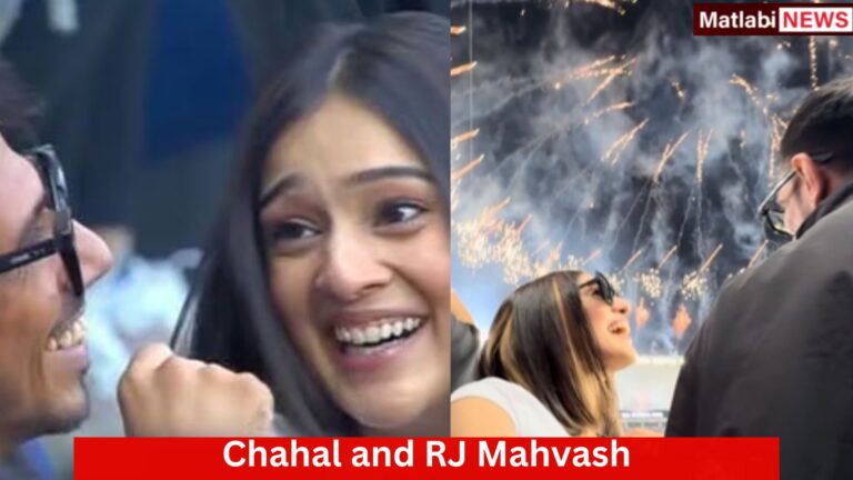 Chahal and RJ Mahvash at India vs New zealand Match. Know all about this mystery girl 2025