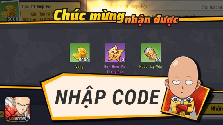 Code One Punch Man The Strongest VNG 2022 mới nhất