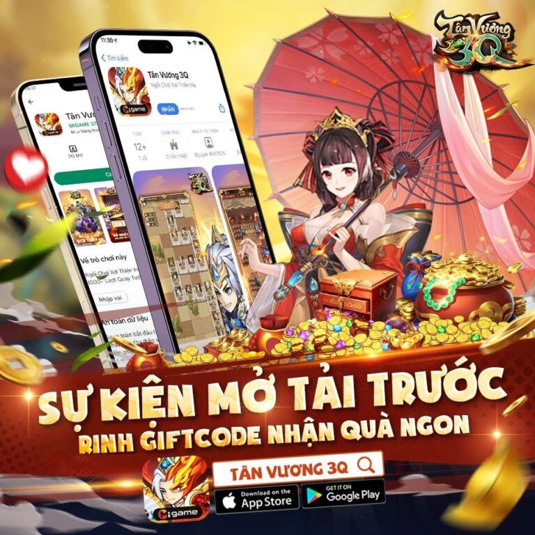 Code Tân Vương 3Q NPH MIGAME mới nhất 2024, Cách nhập giftcode