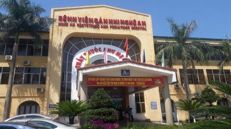 Bệnh viện Sản Nhi Nghệ An nơi người đàn ông trong ảnh làm việc