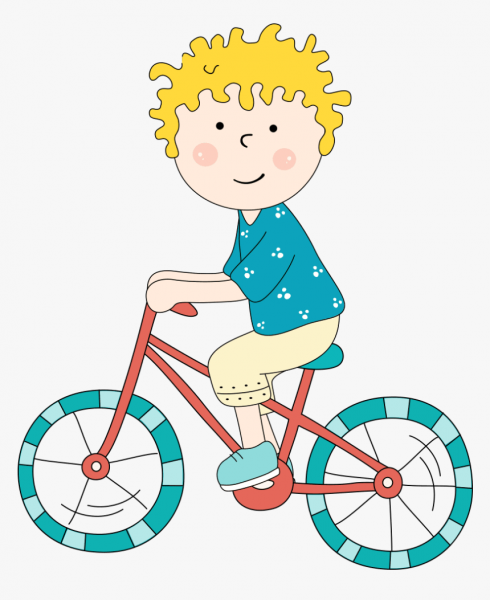 bức tranh về chiếc xe đạp được vẽ bởi cậu bé rất tốt
