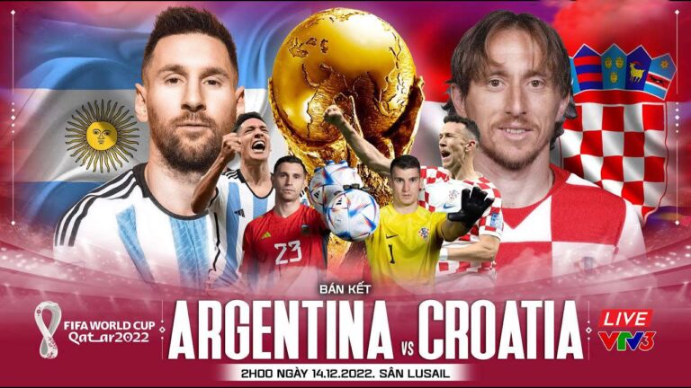 Link Xem Trực Tiếp Argentina vs Croatia trận bán kết 14/12/2022