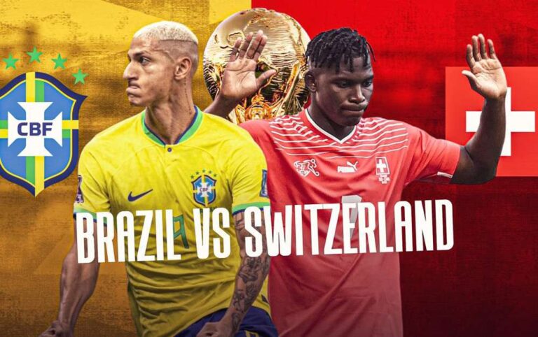 Link Xem Trực Tiếp Brazil vs Thụy Sĩ Bảng G (23h00, 28/11)