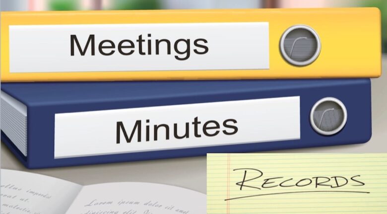 Meeting minutes ghi lại những nội dung thảo luận trong cuộc họp.