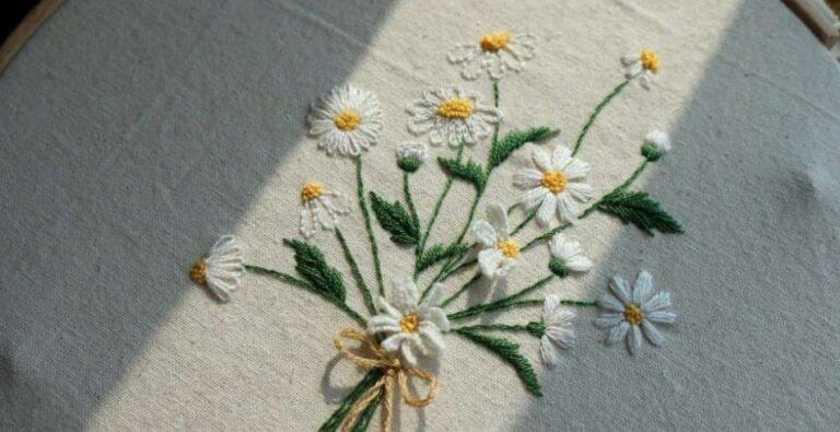 (NGONAZ) Cách thêu hoa đẹp đơn giản, dễ thương nhất dành cho tín đồ khéo tay