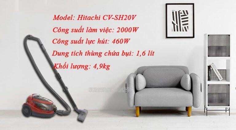 [Review] máy hút bụi Hitachi CV-SH20V (2000W) xuất xứ Nhật Bản