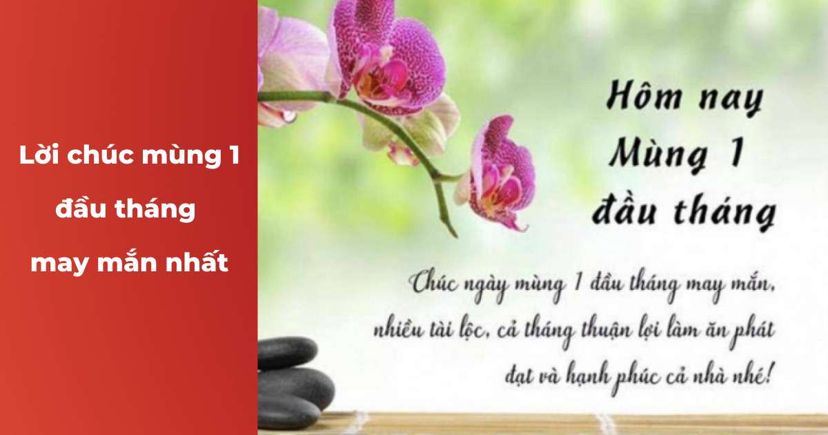 STT mùng 1, Lời chúc mùng 1 đầu tháng may mắn, bình an