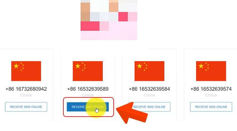 Số điện thoại Trung Quốc sẽ nhận được 1 sms