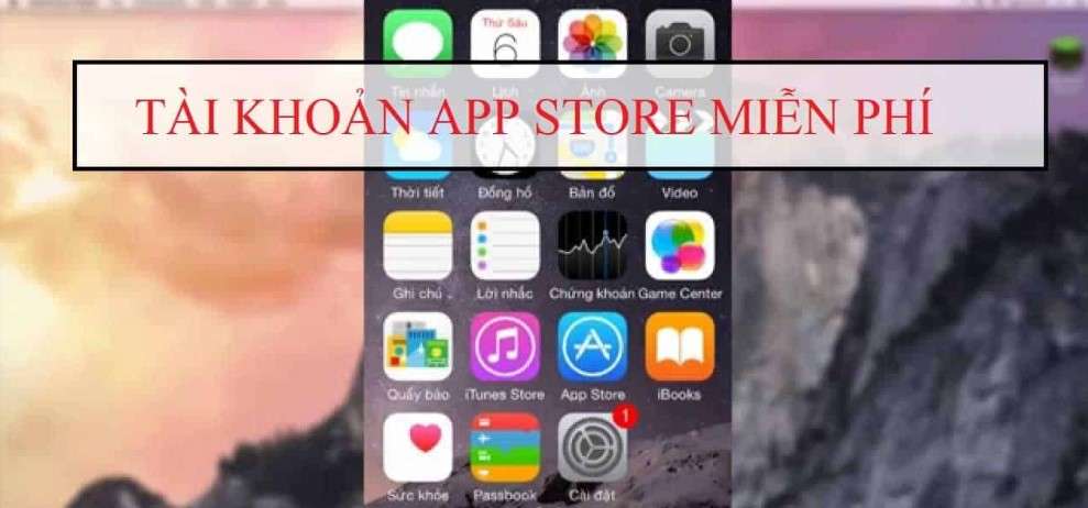 tài khoản app store miễn phí 1