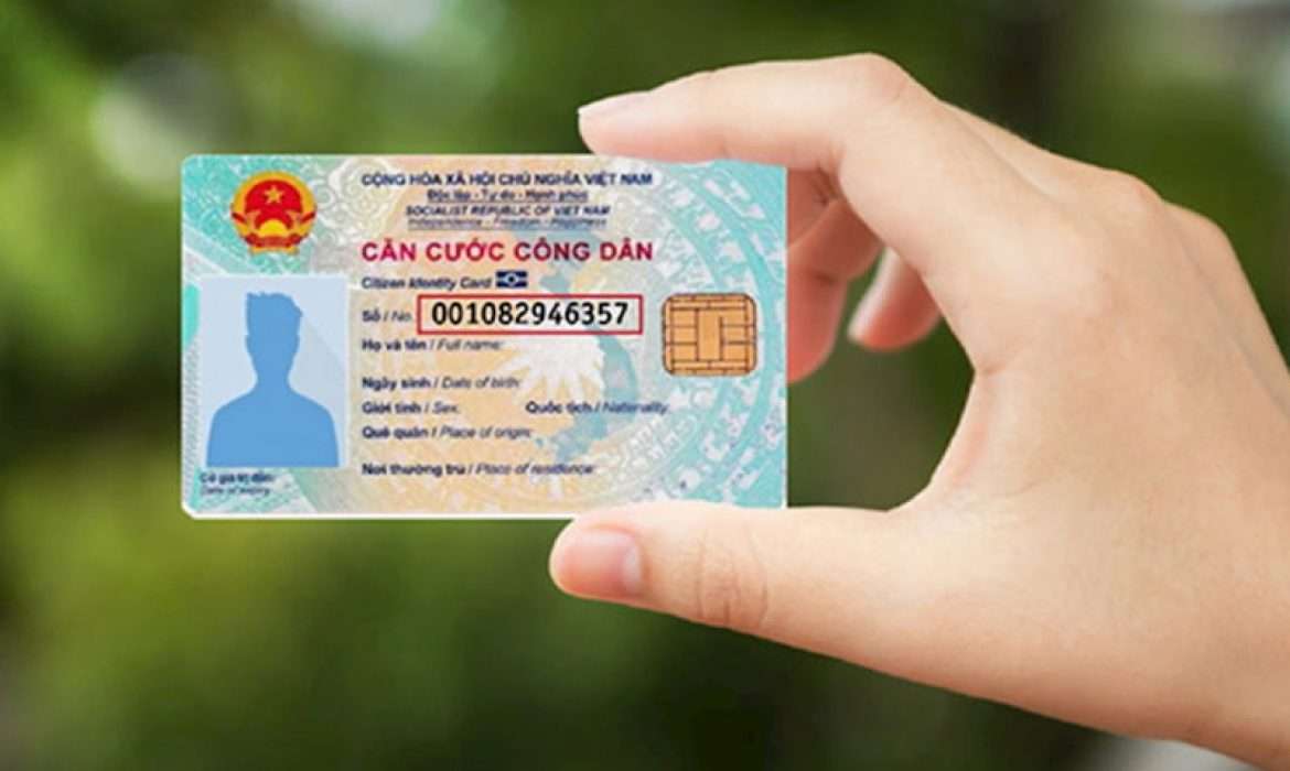 Phôi căn cước công dân 2 mặt (CCCD) trắng psd