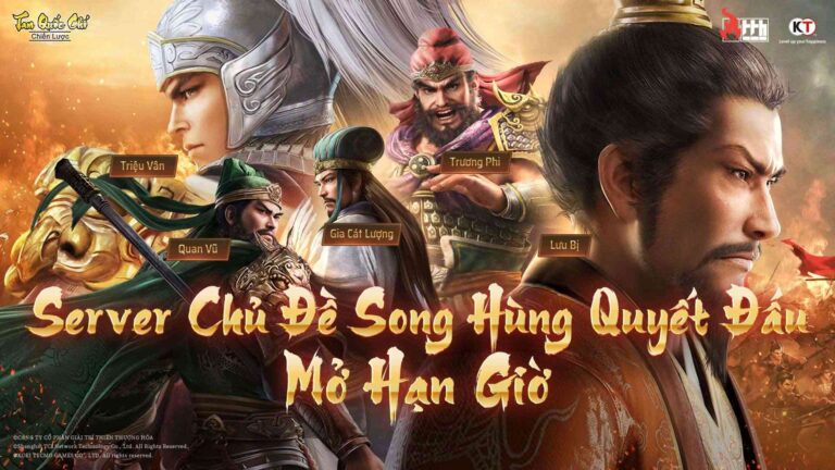 Tam Quốc Chí Chiến Lược mở giới hạn Server Quyết Đấu Mùa Hè với vô vàn phúc lợi cho game thủ