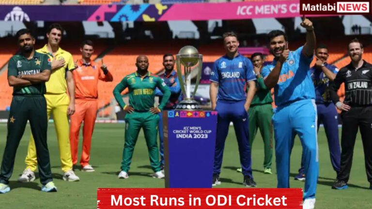 Who has the Most Runs in ODI format of Cricket? Know everything in 2025